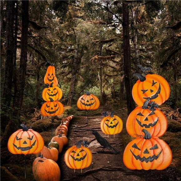 2 Pack Halloween Yard Decoration Stakes, Trick or Treat Happy Halloween Yard - Picture 5 of 8